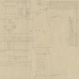 Entrance stair post, eave d...