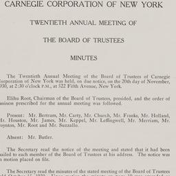 Board Meeting - 20th Annual...