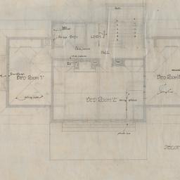 Second floor plan, revised ...