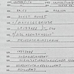 Eastern questionnaire, answ...
