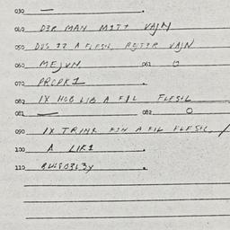 Eastern questionnaire, answ...