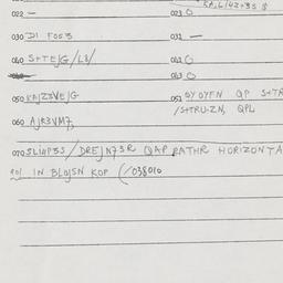 Eastern questionnaire, answ...