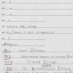 Eastern questionnaire, answ...