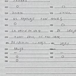 Eastern questionnaire, answ...