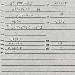 Eastern questionnaire, answ...