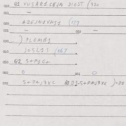 Eastern questionnaire, answ...