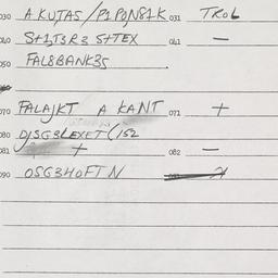 Eastern questionnaire, answ...