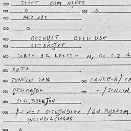 Eastern questionnaire, answ...