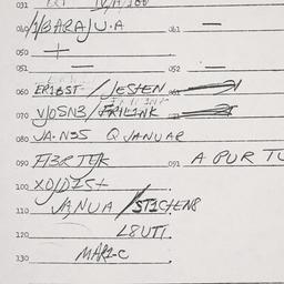Eastern questionnaire, answ...