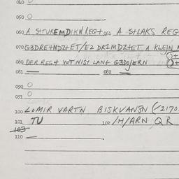 Eastern questionnaire, answ...