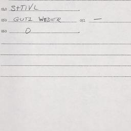 Eastern questionnaire, answ...