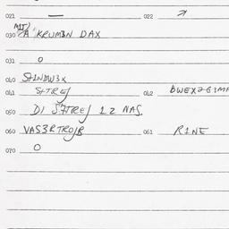 Eastern questionnaire, answ...