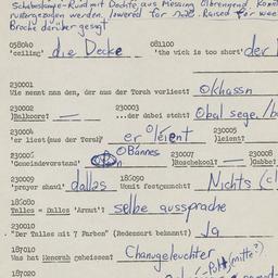 Western questionnaire, answ...