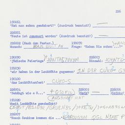 Western questionnaire, answ...