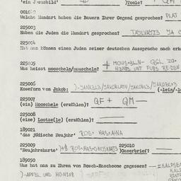 Western questionnaire, answ...