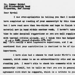 Letter from Frederick P. Ke...
