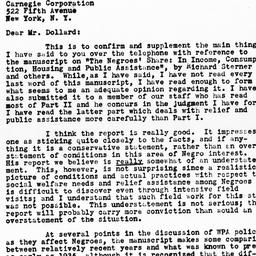 Letter from Shelby M. Harri...