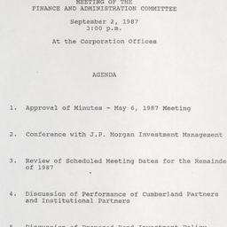 Meeting of the Finance and ...