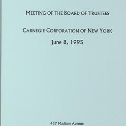 Meeting of the Board of Tru...