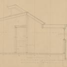 Section through kitchen wing
