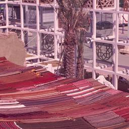 View over fabric roof towar...