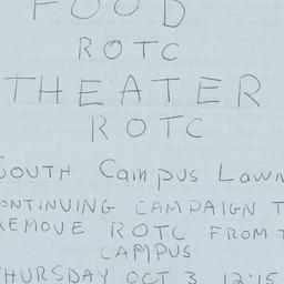 Live Music ROTC circular