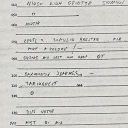 Eastern questionnaire, answ...