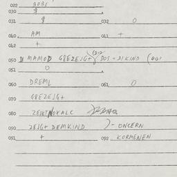 Eastern questionnaire, answ...