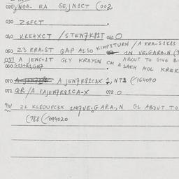 Eastern questionnaire, answ...