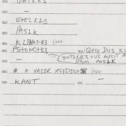 Eastern questionnaire, answ...