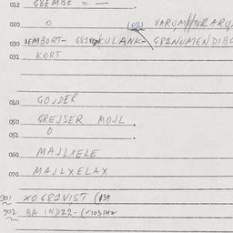 Eastern questionnaire, answ...