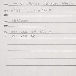 Eastern questionnaire, answ...