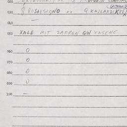 Eastern questionnaire, answ...