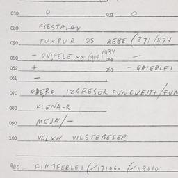 Eastern questionnaire, answ...