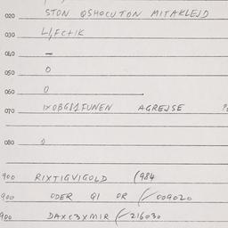 Eastern questionnaire, answ...