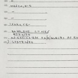 Eastern questionnaire, answ...