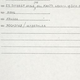 Eastern questionnaire, answ...