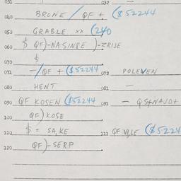 Eastern questionnaire, answ...