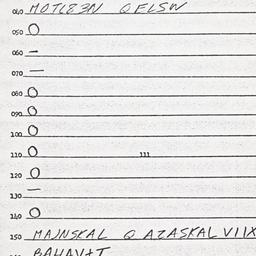 Eastern questionnaire, answ...