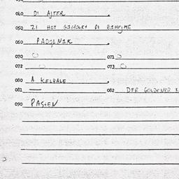 Eastern questionnaire, answ...