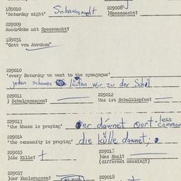 Western questionnaire, answ...