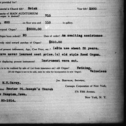 Carnegie Church Organs, New...