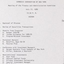 Meeting of the Finance and ...