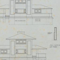 End elevations, trim details