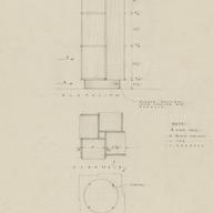 Revolving bookcase plan, el...