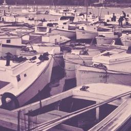 Docked boats, historical ph...