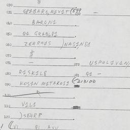 Eastern questionnaire, answ...