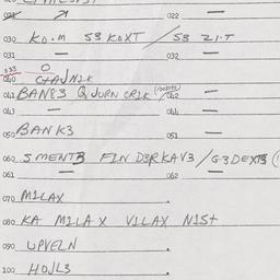 Eastern questionnaire, answ...