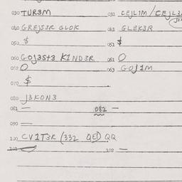 Eastern questionnaire, answ...