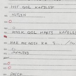 Eastern questionnaire, answ...